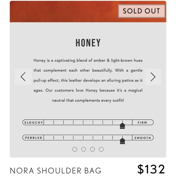 Portland Leather Goods Classic Nora Shoulder Bag in color Honey - Picture 11 of 11